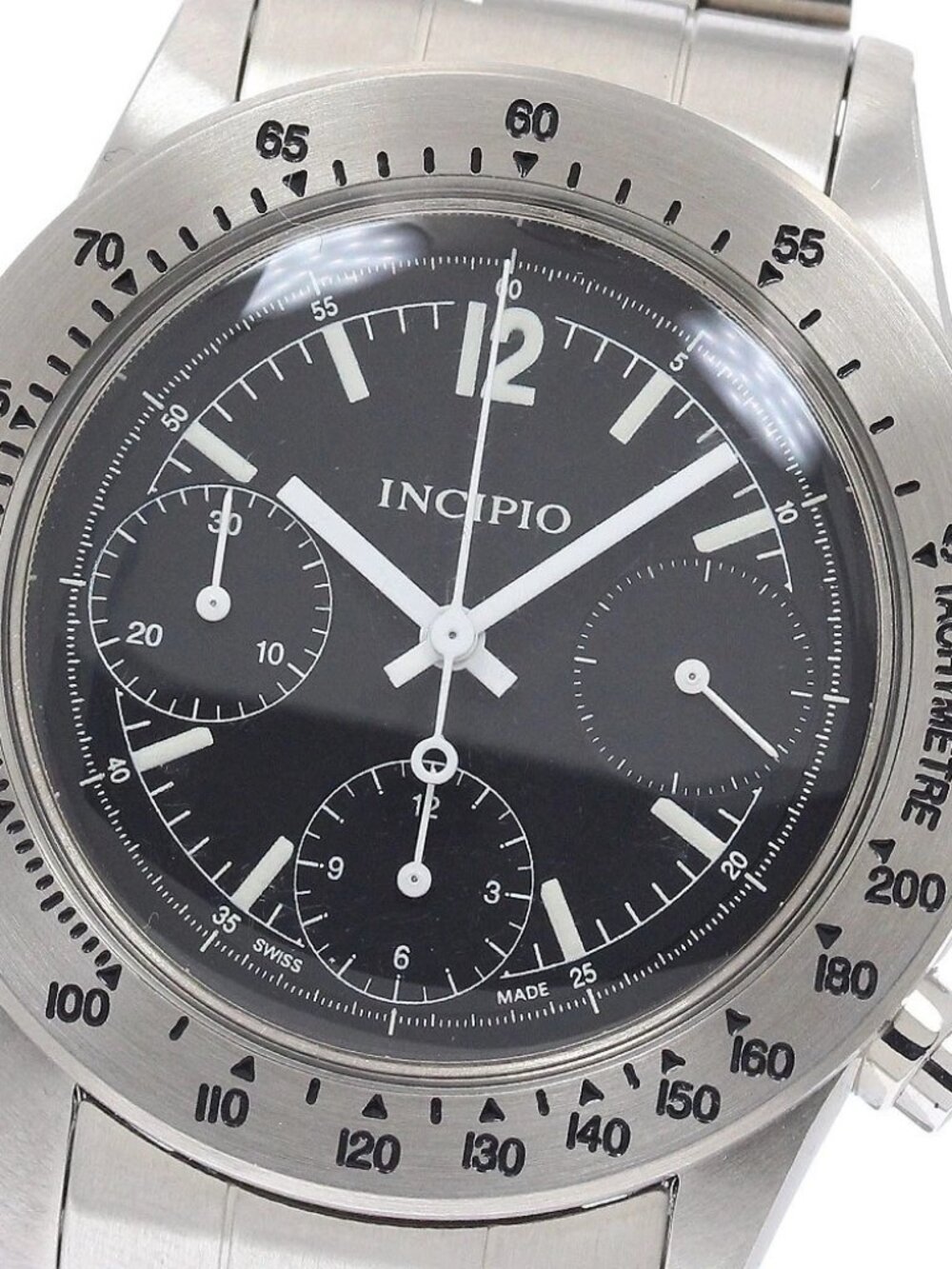 INCIPIO Ink Pio 11 316L Chronograph black Dial Automatic Men's Watch_953553